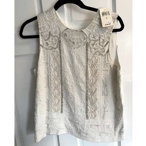 LUCKY BRAND BEADED SLEEVELESS TOP